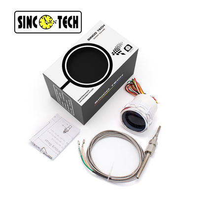 SINCOTECH Μετρητής θερμοκρασίας καυσαερίων 6149T Αισθητήρας Λευκός 2'' Αυτοκινήτου Κινητό μετρητή